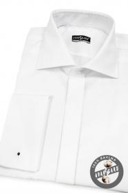 Herren Hemd SLIM für MK weiche Baumwolle  Weiß