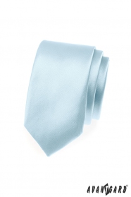Himmelblaue schmale Krawatte