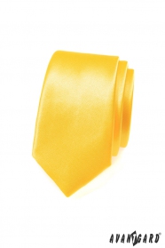 Krawatte SLIM expressive gelb