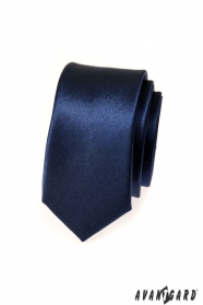 Schmale Krawatte SLIM blau