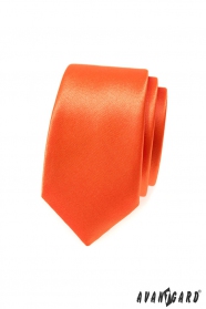 Orange schmale Krawatte