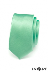 Grüne Krawatte SLIM glatt