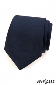 Blaue matte Krawatte für Herren