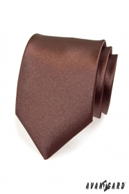 Braune glatte Krawatte für Männer