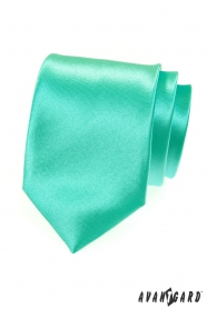 Glänzende mintgrüne Krawatte