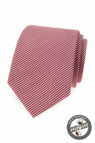 Baumwolle Krawatte mit Streifen in weinrot