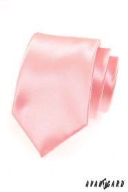 Rosafarbene glatte Herren Krawatte