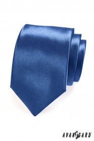 Krawatte glänzend königsblau