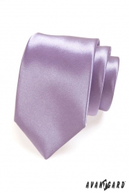 Krawatte glatt lila