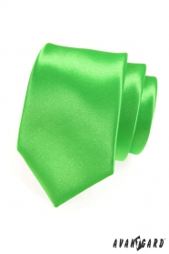 Krawatte    Grün Glanz