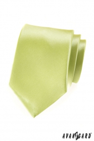 Krawatte limegrün mit Glanz