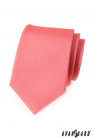 Krawatte rosa mattiert einfarbig