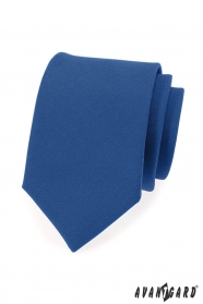 Blaue Herren Krawatte mit matter Oberfläche