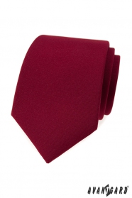 Herren Krawatte in matt burgunder Farbe