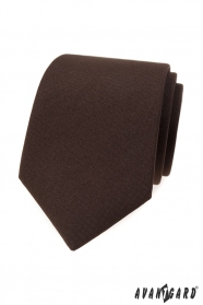 Mattbraune Krawatte für Herren