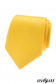 Gelbe matte Avantgard Krawatte