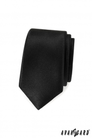 Schmale schwarze Avantgard Krawatte