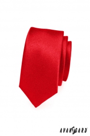 Schmale Krawatte SLIM rot