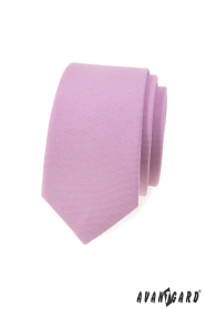 Schmale Krawatte in lila Farbe