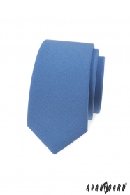 Blaue, schmale Krawatte