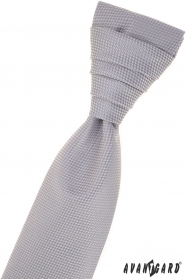 Graue strukturierte französische Krawatte