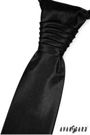 Elegante schwarze französische Krawatte