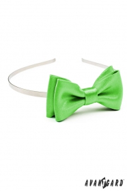 Mädchen Stirnband - glänzend grün