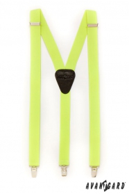 Hosenträger Y-Form 3-Clip-Halterung, gelbes Neon