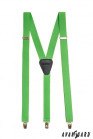 Grüne Hosenträger Y-Form 3-Clip-Halterung