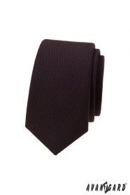 Dunkelbraune Luxus Schmale Krawatte