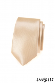 Schmale Krawatte in Ivory