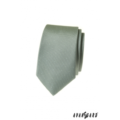 Eukalyptusgrüne schmale Krawatte