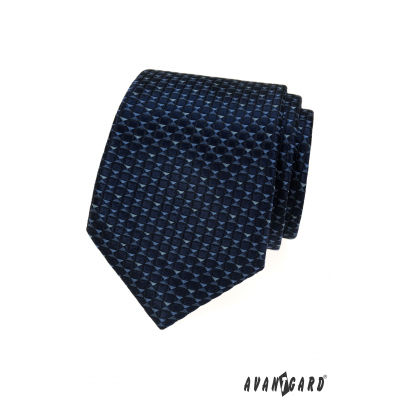 Krawatte mit blauem Muster