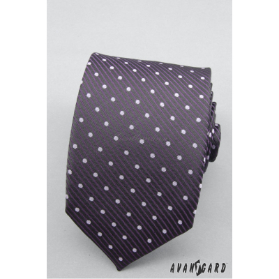 Gepunktete violette Krawatte lila Tupfen