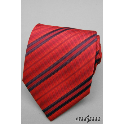 Rote gestreifte Krawatte