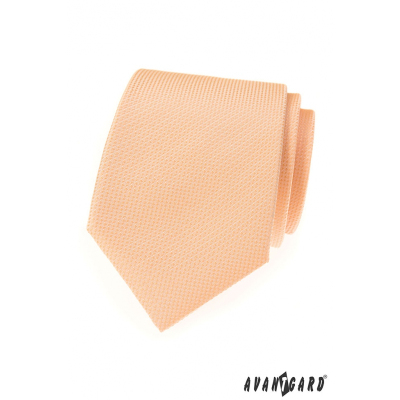 Strukturierte lachsfarbene LUX Krawatte