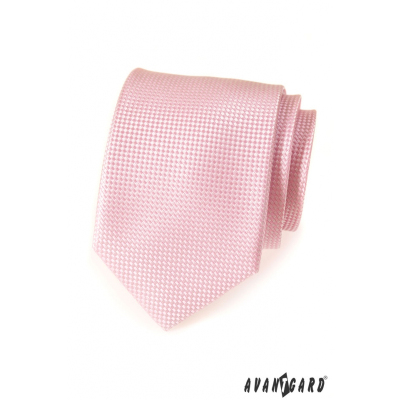 Rosa strukturierte LUX Krawatte für Männer