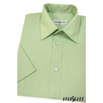 Herren Hemd  kurzarm  Grün