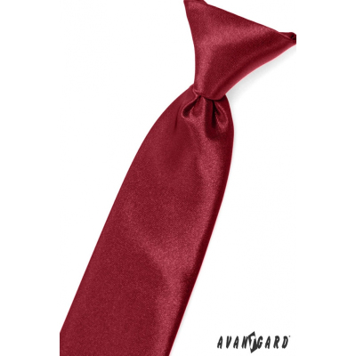 Jungen Krawatte in Burgunder Farbe