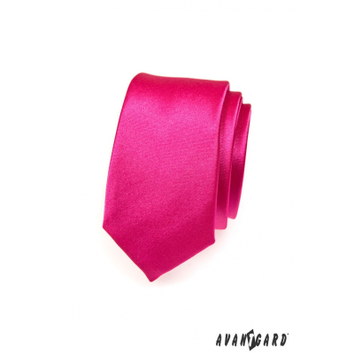 Herren schmale Krawatte in Fuchsia