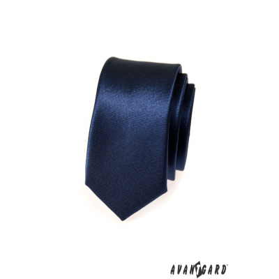 Schmale Krawatte SLIM blau