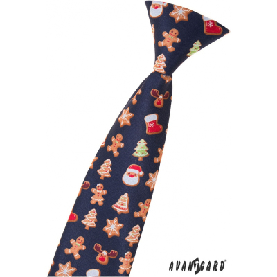 Kinder Krawatte mit Weihnachtsmotiv