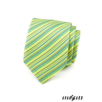 Hellgrüne gestreifte Krawatte