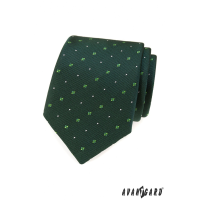 Grüne Krawatte mit Muster