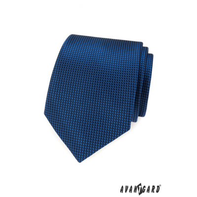 Blaue Krawatte mit Steppmuster