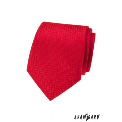 Rote Krawatte mit Struktur