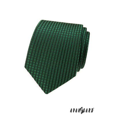 Grüne Krawatte mit Schachbrettmuster