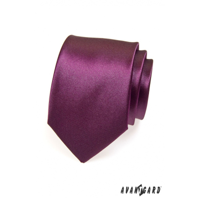Krawatte für Herren Aubergine