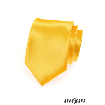 Krawatte Gelb mit Glanz