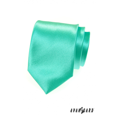 Glänzende mintgrüne Krawatte